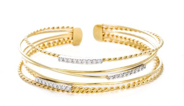 14K Yellow Gold Diamond Bracelet