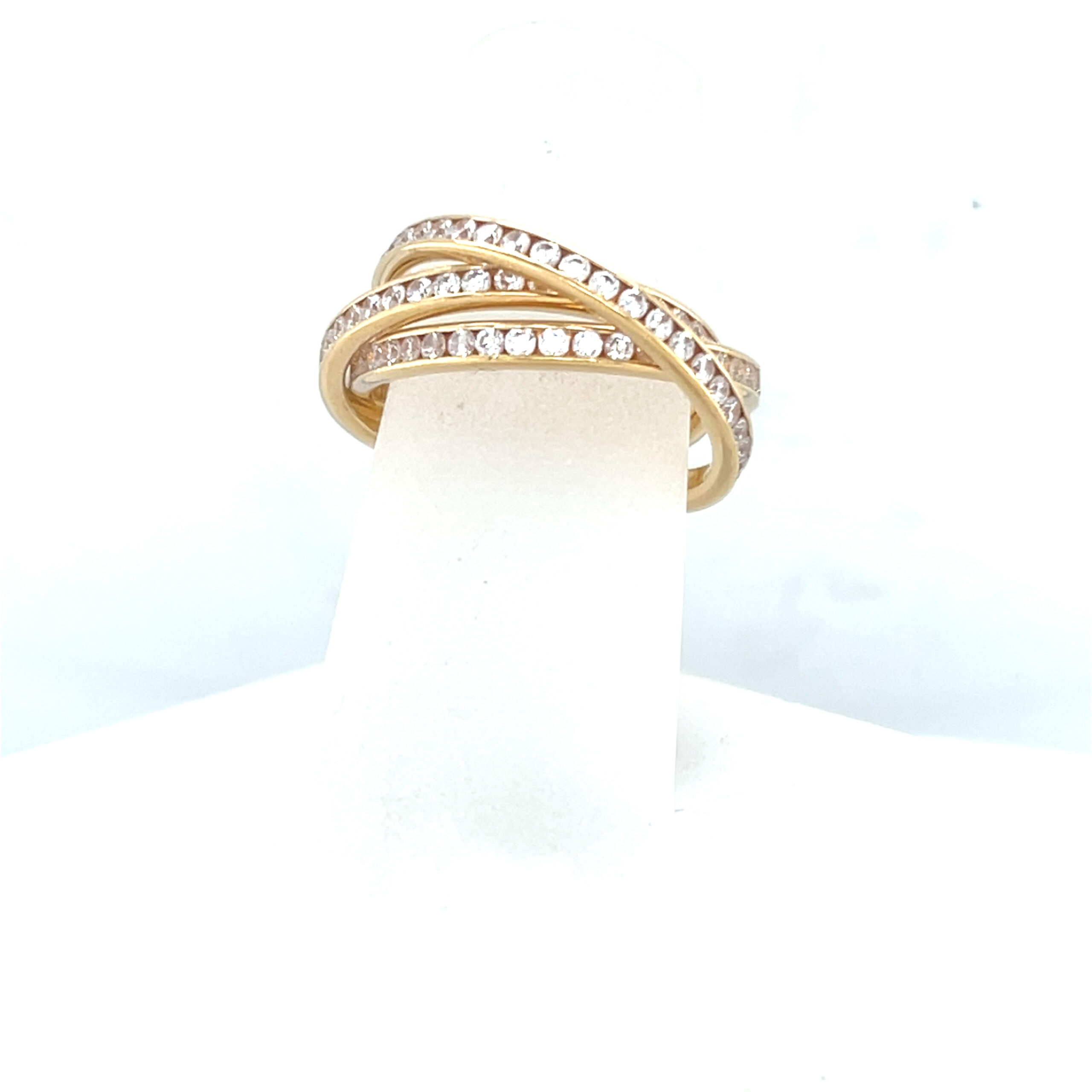 14K Rolo CZ Ring