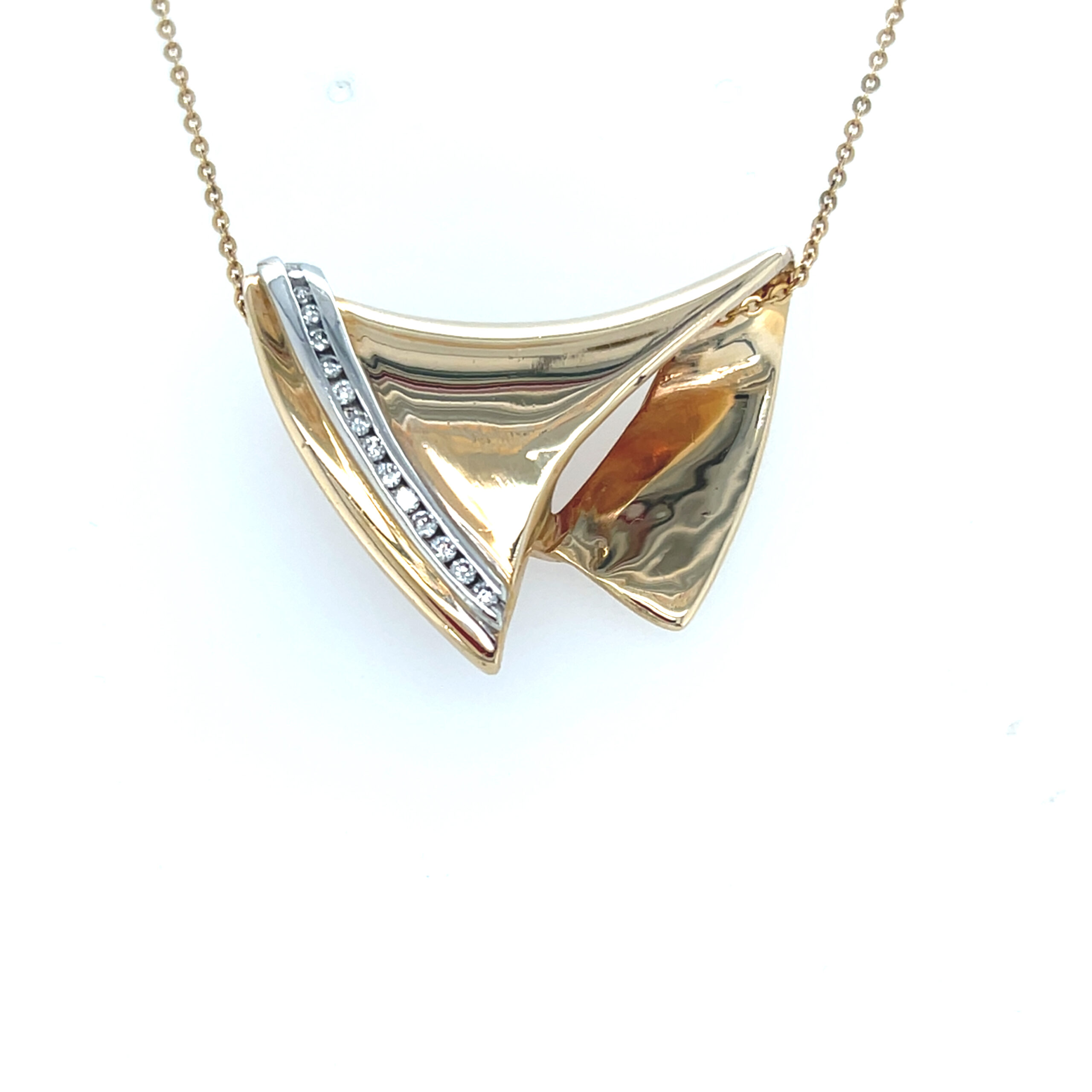 14K Yellow Gold Slide Pendant