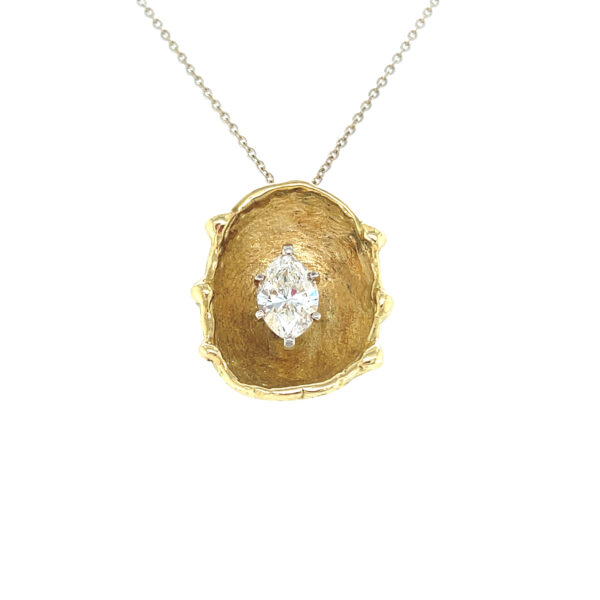 18K Yellow Gold Cup Pendant