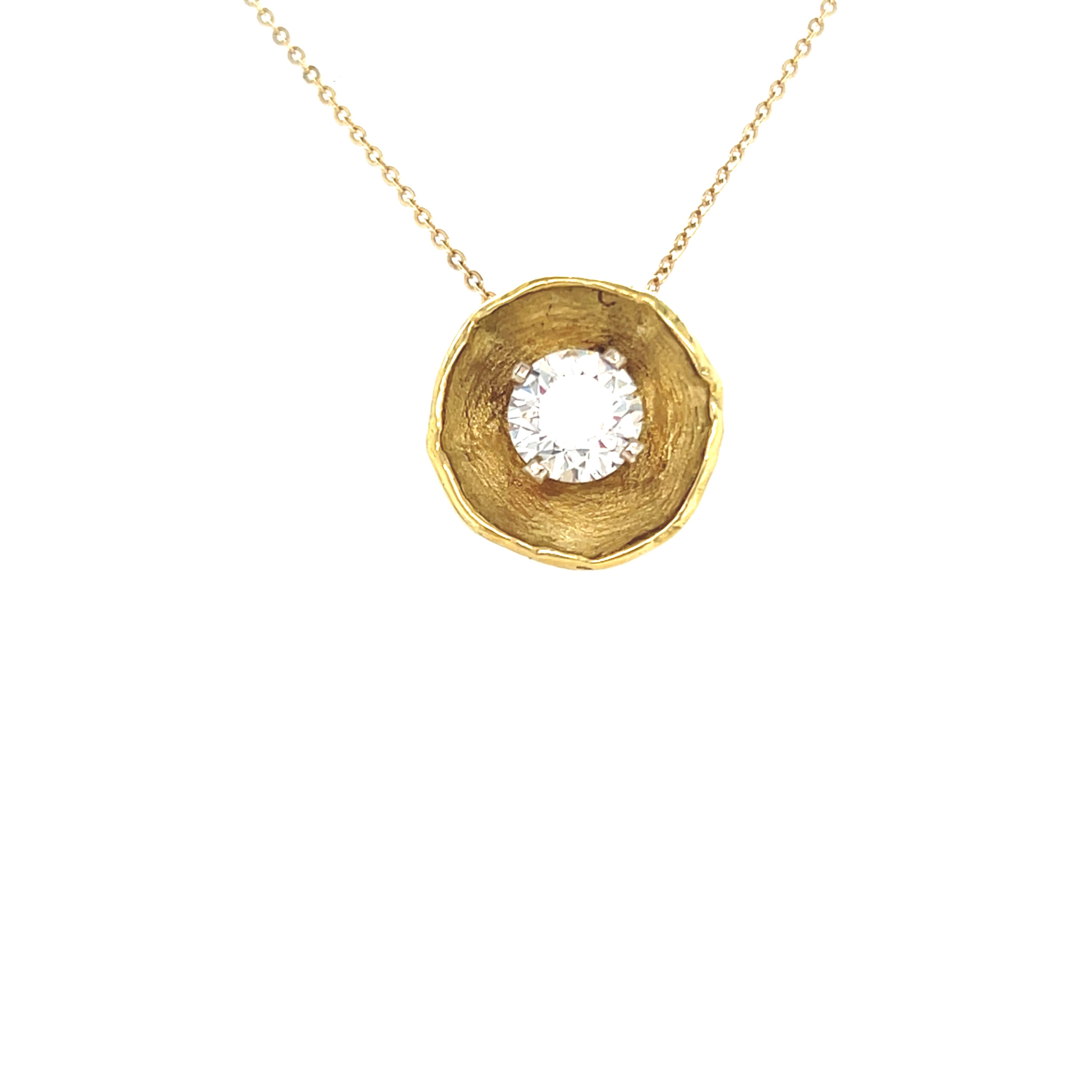 18K Yellow Gold Cup Pendant
